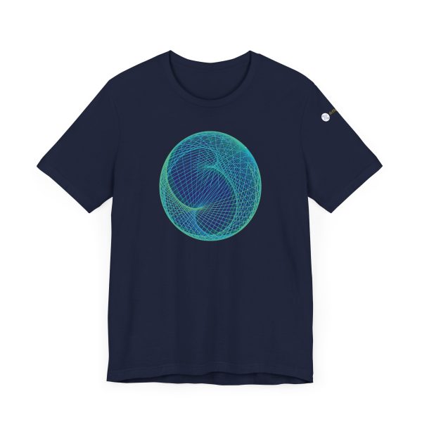 Unisex Tee: Ellipsoid Geodesics Phosphor - Image 9