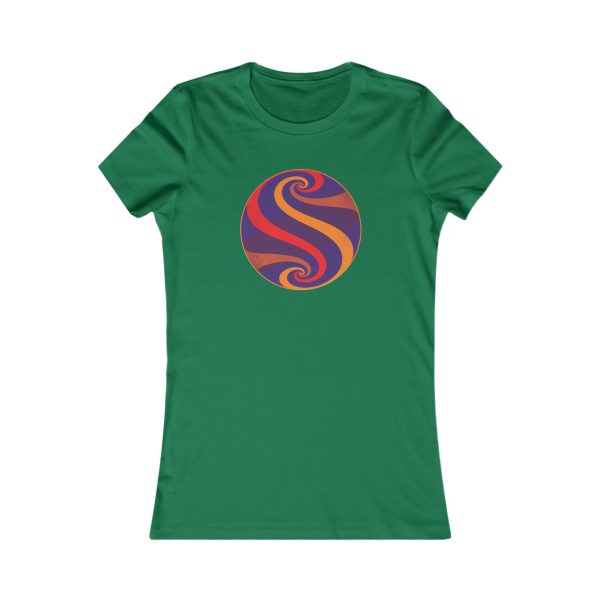 Women's Favorite Tee: Swirl Dawn - Image 3