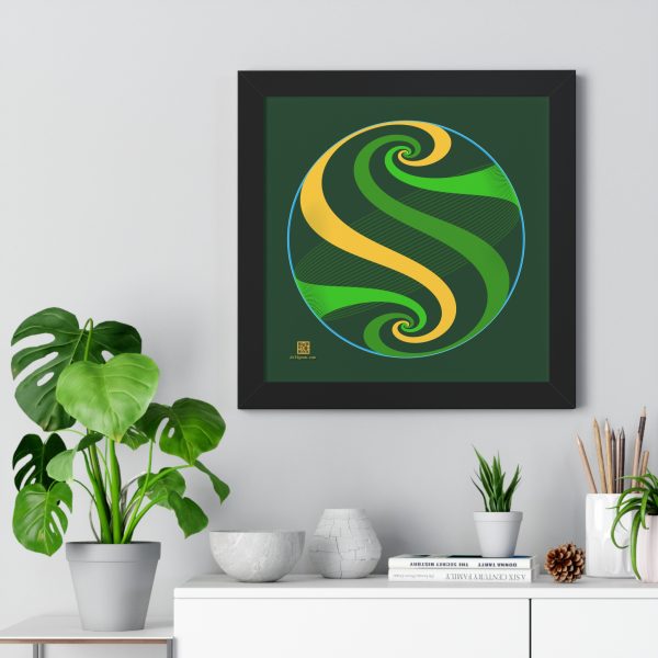 Framed Poster: Swirl Pond - Image 2