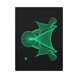 Canvas: Hyperbolic Surface Green Mesh