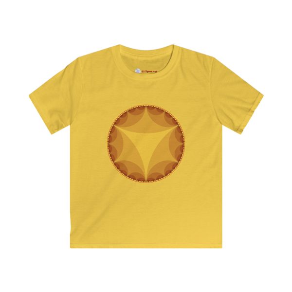 Kids Softstyle Tee: Ideal Triangles Warm - Image 2