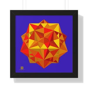 Framed Poster: Five Cubes Autumn