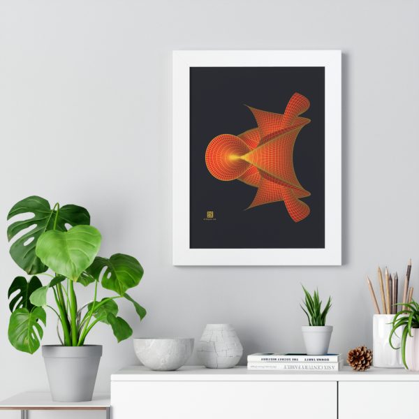 Framed Poster: Hyperbolic Surface Red - Image 4