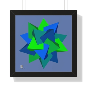 Framed Poster: Five Tetrahedra Summer