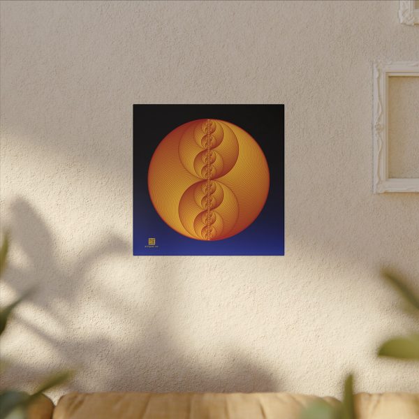 Canvas: Binary Medallion Red - Image 6