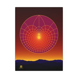 Canvas: Lotus Sunset