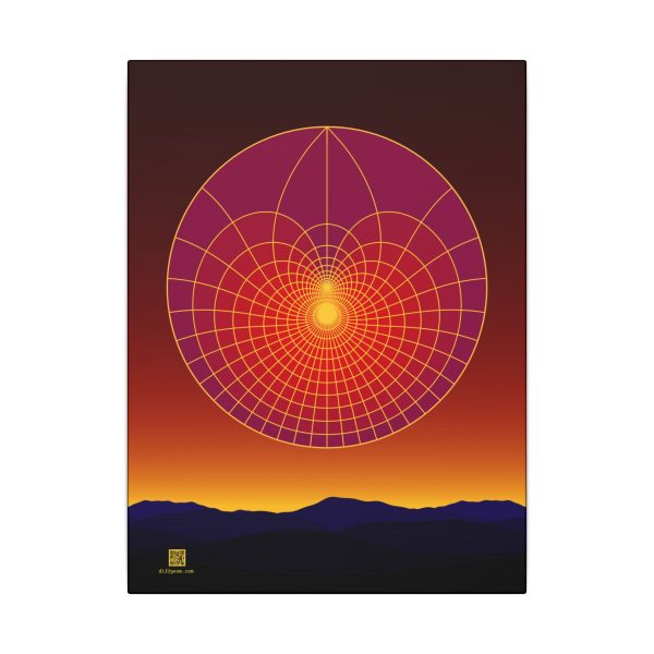 Canvas: Lotus Sunset