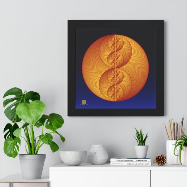 Framed Poster: Binary Medallion Red - Image 2