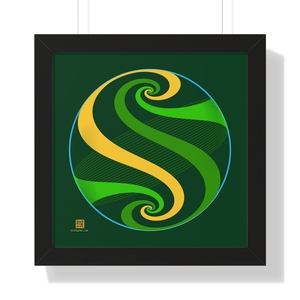 Framed Poster: Swirl Pond