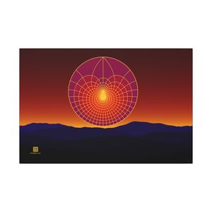 Canvas: Lotus Sunset