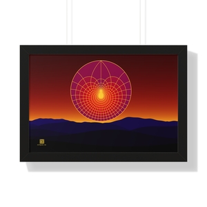 Framed Poster: Lotus Sunset