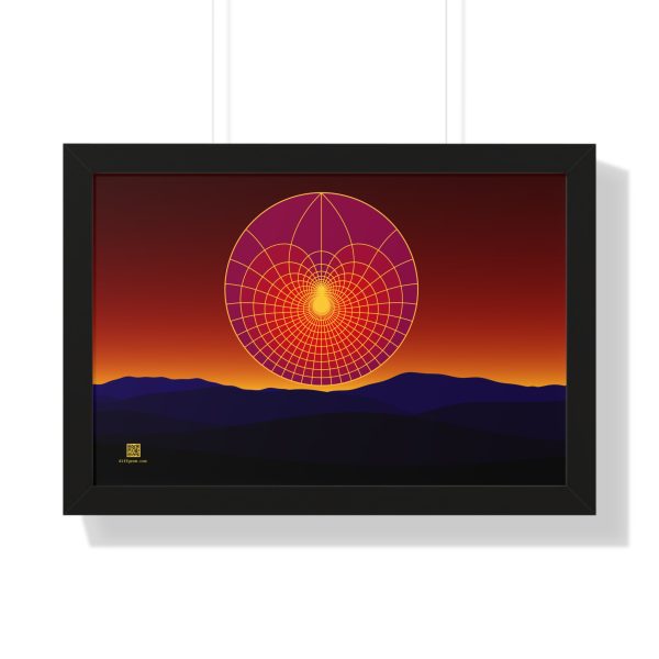 Framed Poster: Lotus Sunset