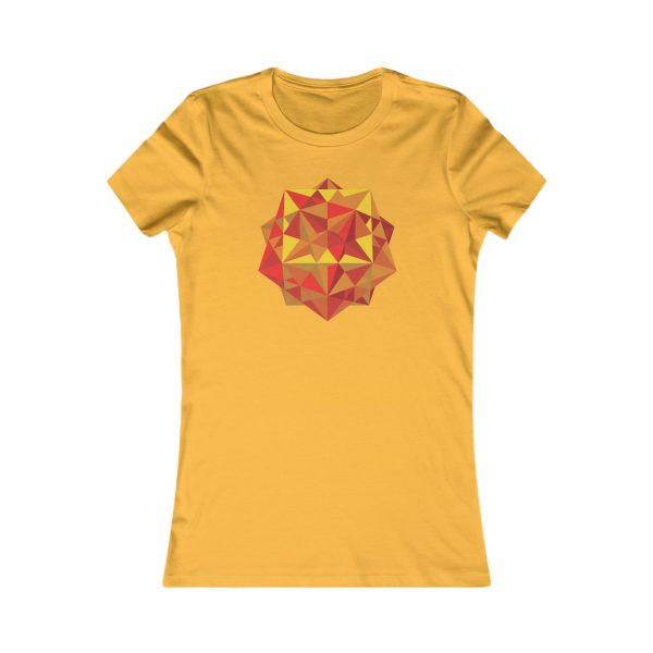 Women's Favorite Tee: Five Cubes Autumn - Image 2