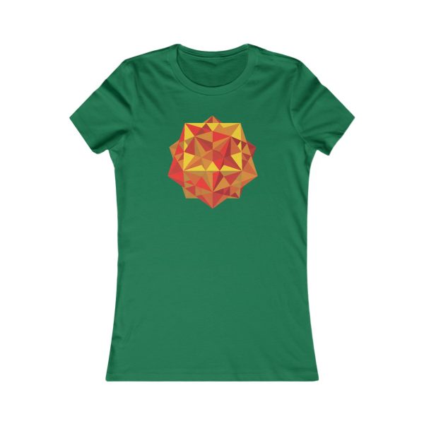 Women's Favorite Tee: Five Cubes Autumn - Image 3