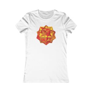 Women's Favorite Tee: Five Cubes Autumn