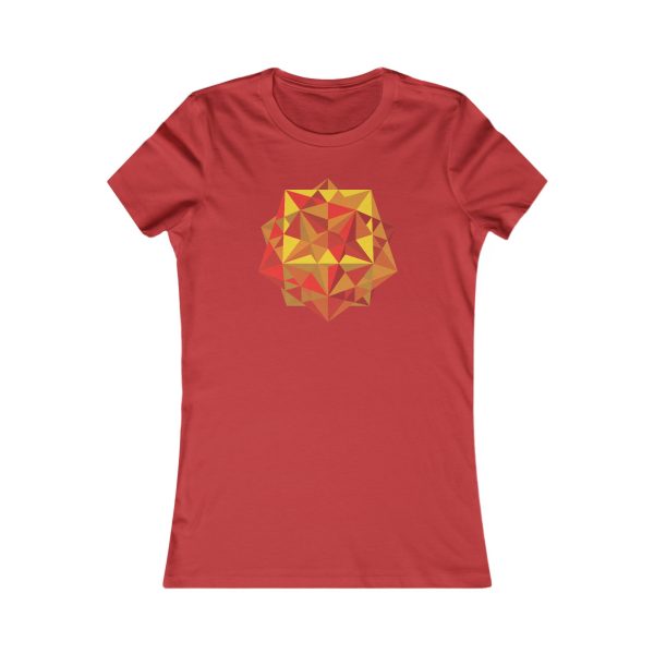 Women's Favorite Tee: Five Cubes Autumn - Image 5