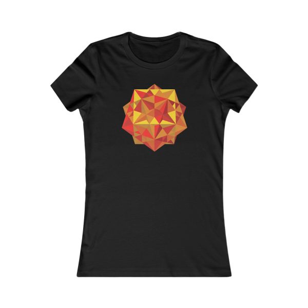 Women's Favorite Tee: Five Cubes Autumn - Image 7