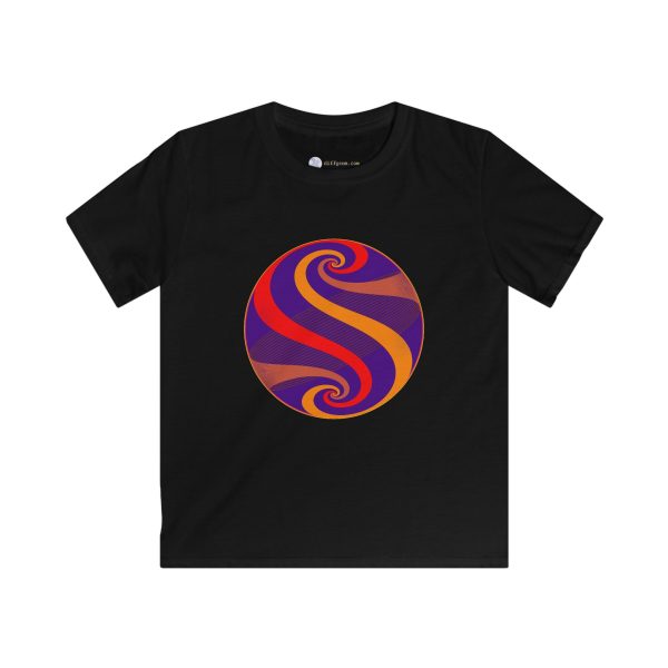 Kids Softstyle Tee: Swirl Dawn - Image 8