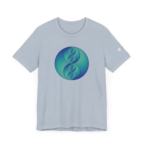 Unisex Tee: Binary Medallion Phosphor - Image 5