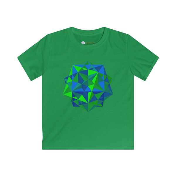 Kids Softstyle Tee: Five Cubes Summer - Image 3