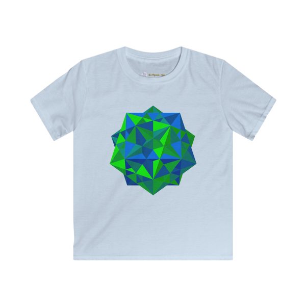 Kids Softstyle Tee: Five Cubes Summer - Image 4