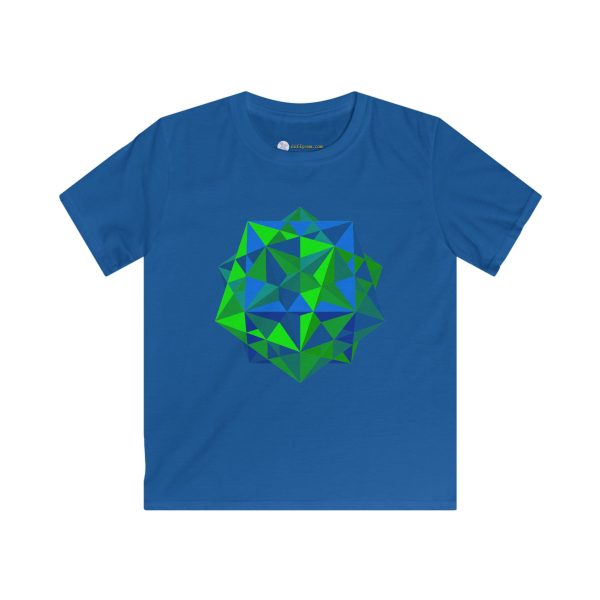 Kids Softstyle Tee: Five Cubes Summer - Image 5