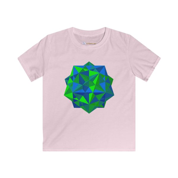 Kids Softstyle Tee: Five Cubes Summer - Image 6