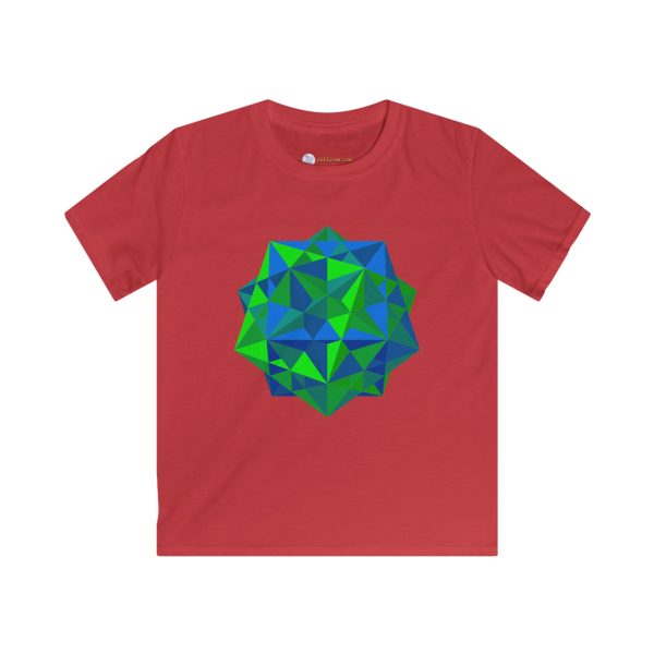 Kids Softstyle Tee: Five Cubes Summer - Image 7