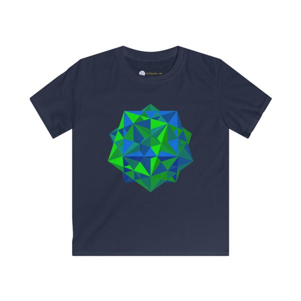 Kids Softstyle Tee: Five Cubes Summer - Image 9