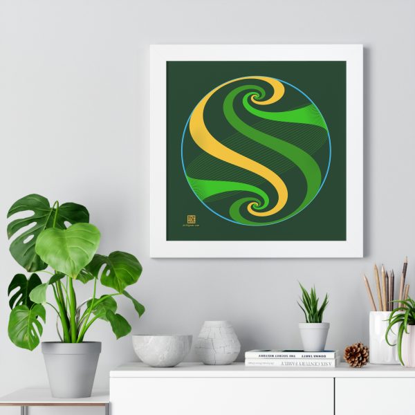 Framed Poster: Swirl Pond - Image 4