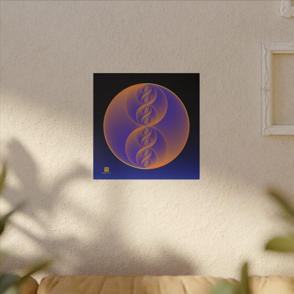 Canvas: Binary Medallion Lapis - Image 6