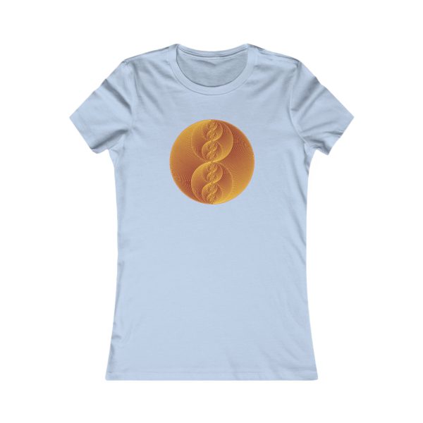 Women's Favorite Tee: Binary Medallion Gold - Image 4