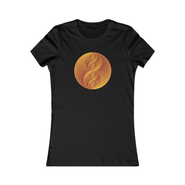 Women's Favorite Tee: Binary Medallion Gold - Image 7