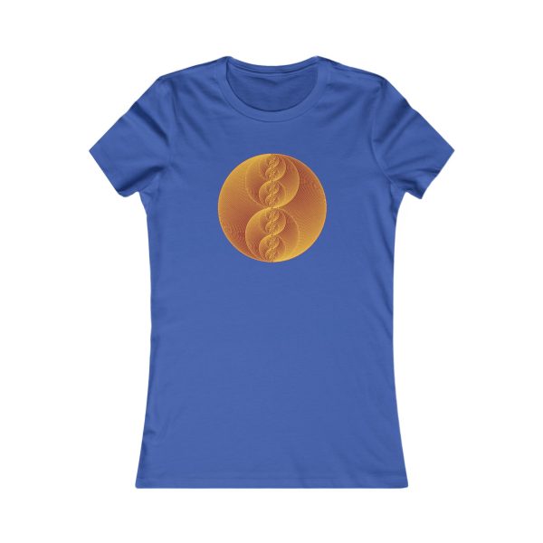 Women's Favorite Tee: Binary Medallion Gold - Image 8
