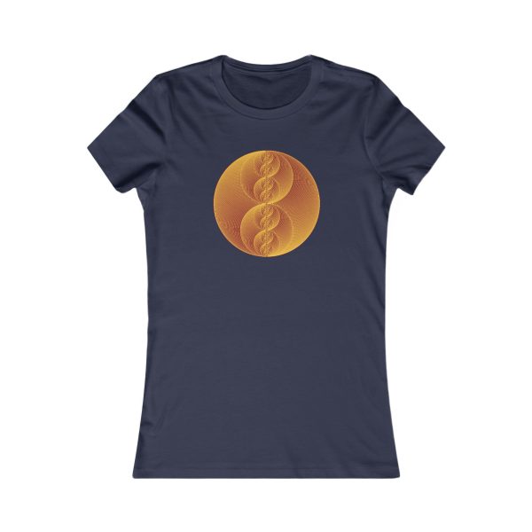 Women's Favorite Tee: Binary Medallion Gold - Image 9