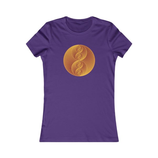 Women's Favorite Tee: Binary Medallion Gold - Image 10