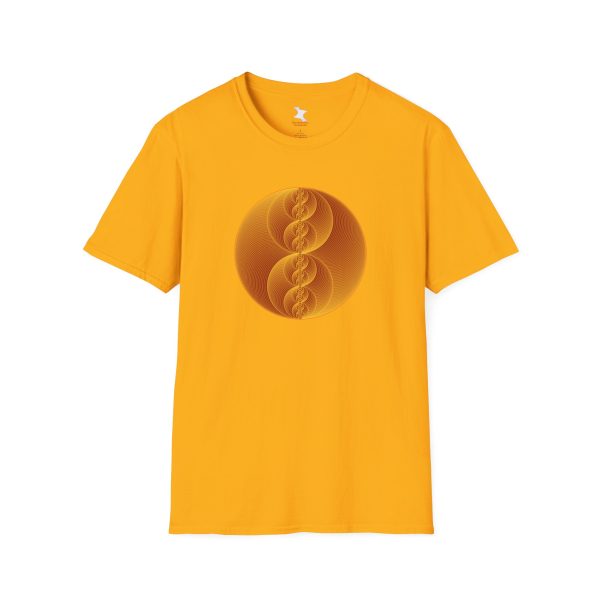 Softstyle T-Shirt: Binary Medallion Gold - Image 2