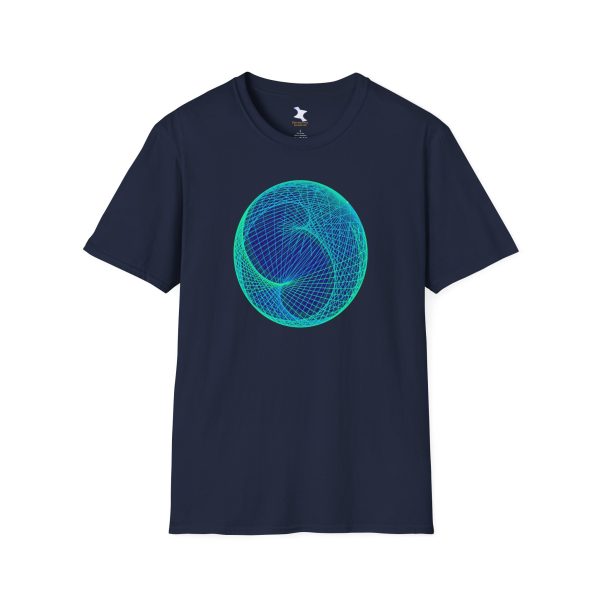 Softstyle T-Shirt: Ellipsoid Geodesics Phosphor - Image 9