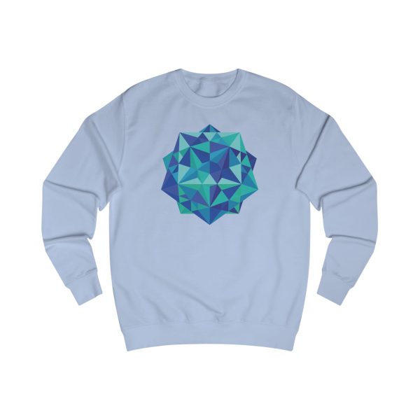 Unisex Sweatshirt: Five Cubes Ocean - Image 4