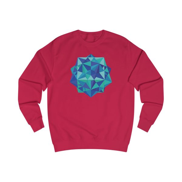 Unisex Sweatshirt: Five Cubes Ocean - Image 5