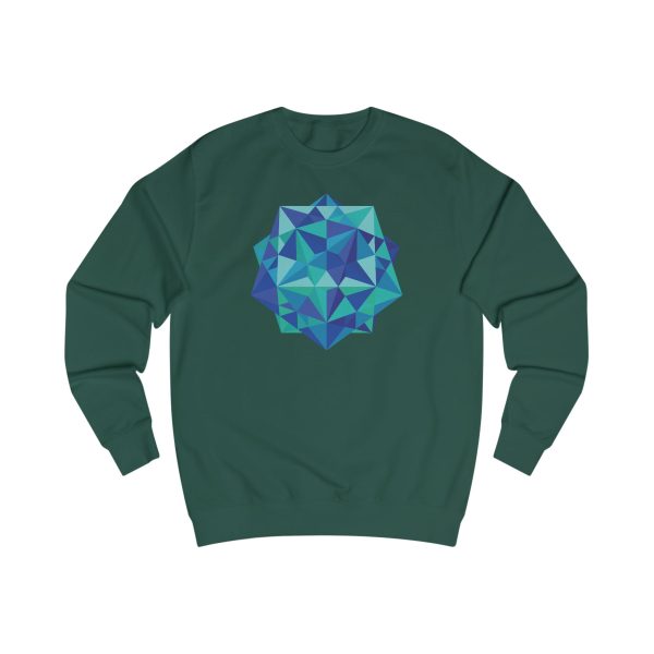 Unisex Sweatshirt: Five Cubes Ocean - Image 8