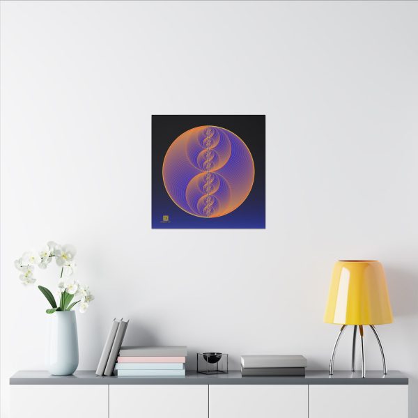 Canvas: Binary Medallion Lapis - Image 9