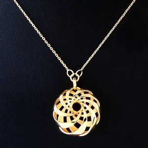 Cyclide Necklace Golden