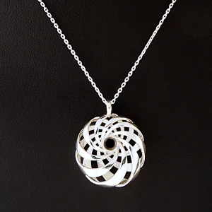 Cyclide Necklace Silver