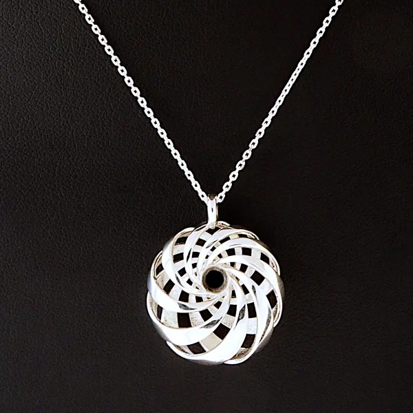 Cyclide Necklace Silver