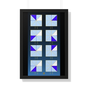 Framed Poster: Square Symmetries