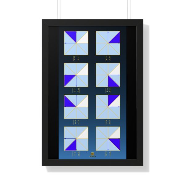 Framed Poster: Square Symmetries
