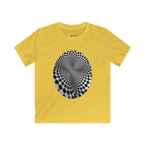 Kids Softstyle Tee: Cyclide Check - Image 2