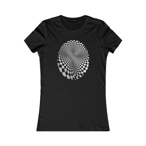 Women's Favorite Tee: Cyclide Check - Image 2