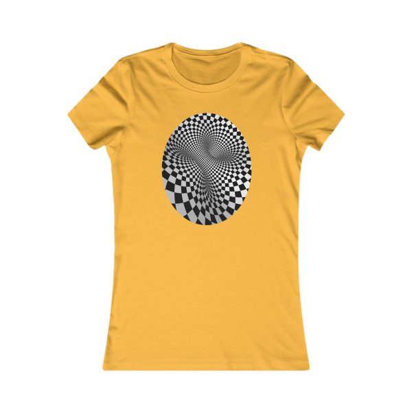 Women's Favorite Tee: Cyclide Check - Image 3